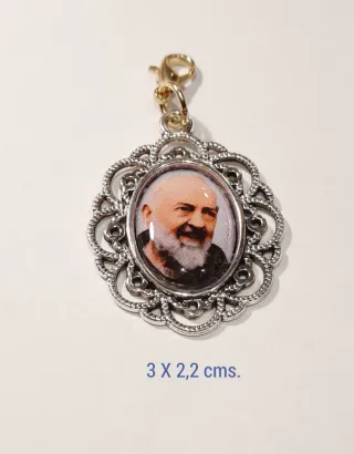 Padre Pio, Rosario de Cristal con Caja.