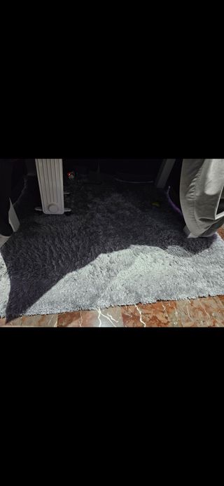 Alfombra gris pelo salón 160x230cm