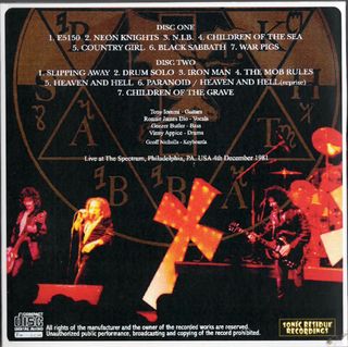 CD Black Sabbath - Endless Flame Live 1981 2CD