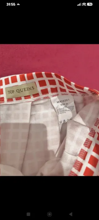 Falda de vuelo con estampado de cuadros