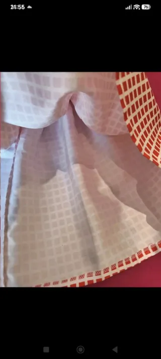 Falda de vuelo con estampado de cuadros