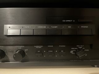 Tocadiscos DUAL y Amplificador YAMAHA Negro