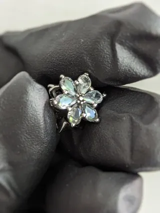 Charm Pandora Flor Herbario Brillante 3D.