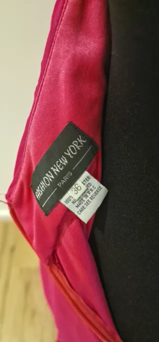 Vestido comprido fúcsia