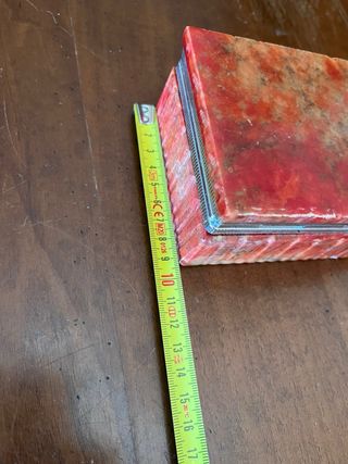 Coppia Contenitori Alabastro Rosso