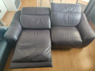 Sofá reclinable eléctrico de cuero