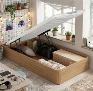 Canapé abatible madera y tela