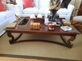 Mesa de centro madera maciza estilo clásico – URGE