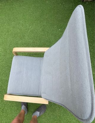 Sillón ARSUNDA madera y  gris de IKEA