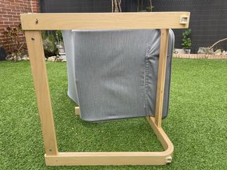 Sillón ARSUNDA madera y  gris de IKEA