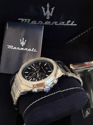 Reloj Maserati Cronógrafo Negro/Plata