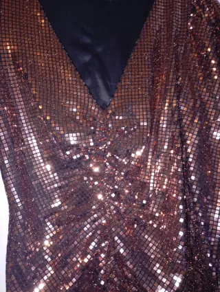 Vestido lentejuelas fiesta Zara