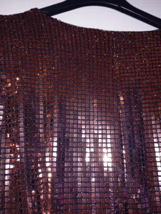 Vestido lentejuelas fiesta Zara