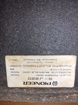 Altavoces Pioneer S-J220 3 vías 100W