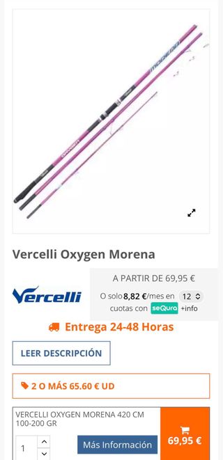 VERCELLI OXYGEN MORENA + CARRETE ZUN ZUN
