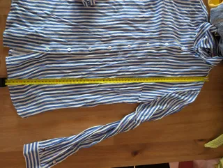 Camisa Tommy Hilfiger Rayas Azul/Blanco Talla XS