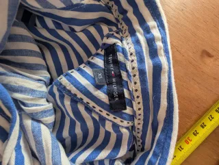 Camisa Tommy Hilfiger Rayas Azul/Blanco Talla XS