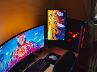 PC Gamer AMD+Monitor Acer vga y su adaptador HDMI