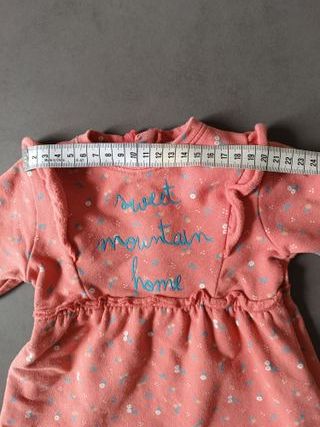 Vestido bebé manga larga. 3-6 meses. Street Monkey