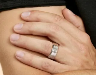 Anillo acero inoxidable hombre