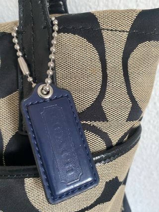 Bolso Coach Vintage Beige y Negro