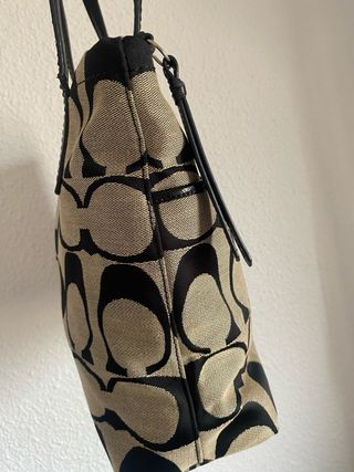 Bolso Coach Vintage Beige y Negro