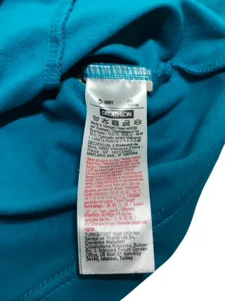 QUECHUA set 2 felpe sportive dolcevita donna tg. S