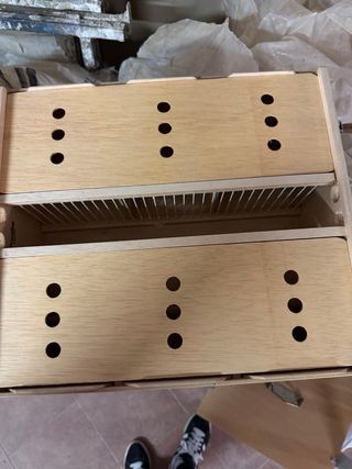 Transportín para pájaros de madera