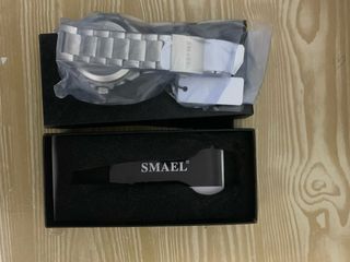 Reloj SMAEL Lujo Negro y Plateado