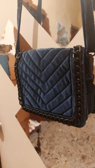 Borsetta tracolla velluto
