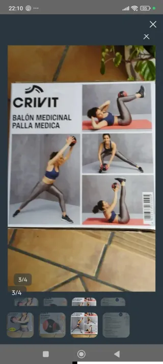 Balón medicinal Crivit 2kg