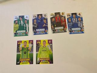 Cromos Adrenalyn 25-26 Vamos y Guantes Oro
