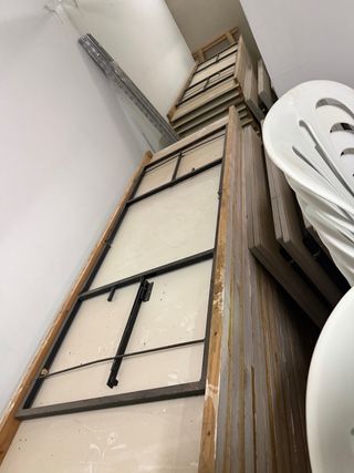 Tavoli pieghevoli in legno e metallo