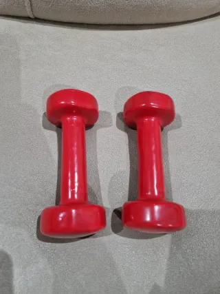 2 Pesas 1 kg Rojas