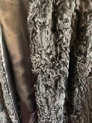 Abrigo Piel Astracán Negro Domínguez