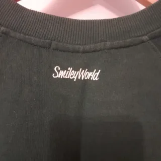 Sweatshirt Bershka Smiley World Verde Azulado, XS