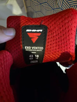 Botas Moto SHIMA EXO Vented Negras