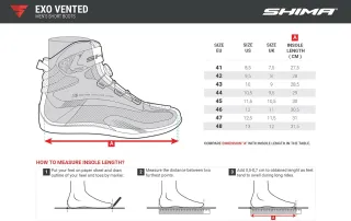 Botas Moto SHIMA EXO Vented Negras