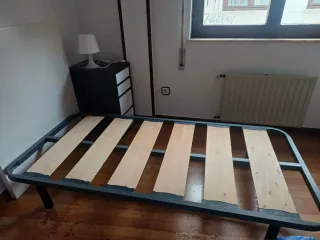Somier Cama 90x190 Metal y Madera