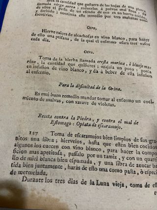 Libro Medicina Madama Fouquet 1750