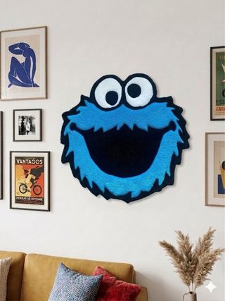 Alfombra Monstruo Galletas Artesanal