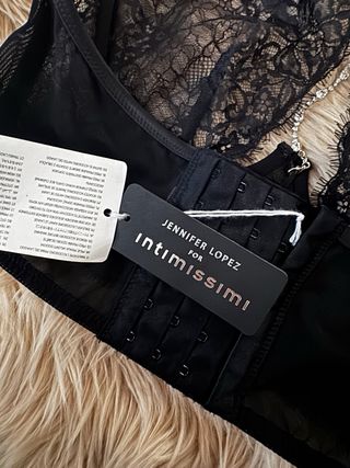 Top Lencero Intimissimi JLo Negro Encaje Nuevo