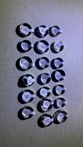Lote de 20 Anillos Talla 18-21