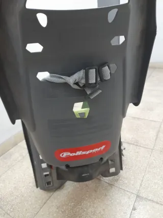 Transportín Bicicleta Niño Gris/Verde