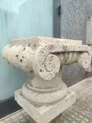Base Columna y Capitel de Piedra