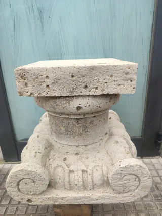 Base Columna y Capitel de Piedra