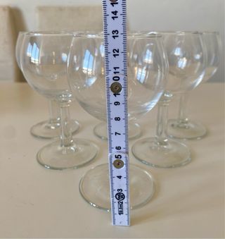 6 Bicchieri Vetro Amari