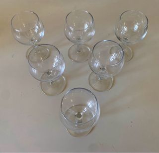 6 Bicchieri Vetro Amari