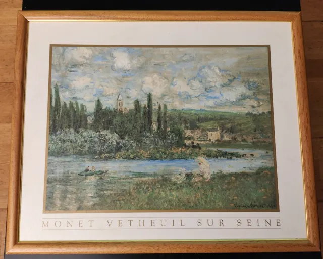 Monet Vetheuil Sur Seine Lámina