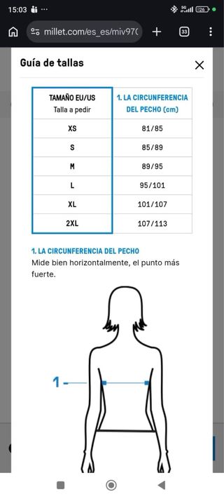 Giubbotto Millet Fitz Roy 2,5L Nero